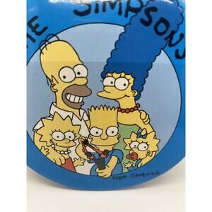 The Simpsons Vintage 1989 Large 6" Button Pin Homer Marge Bart Lisa Maggie